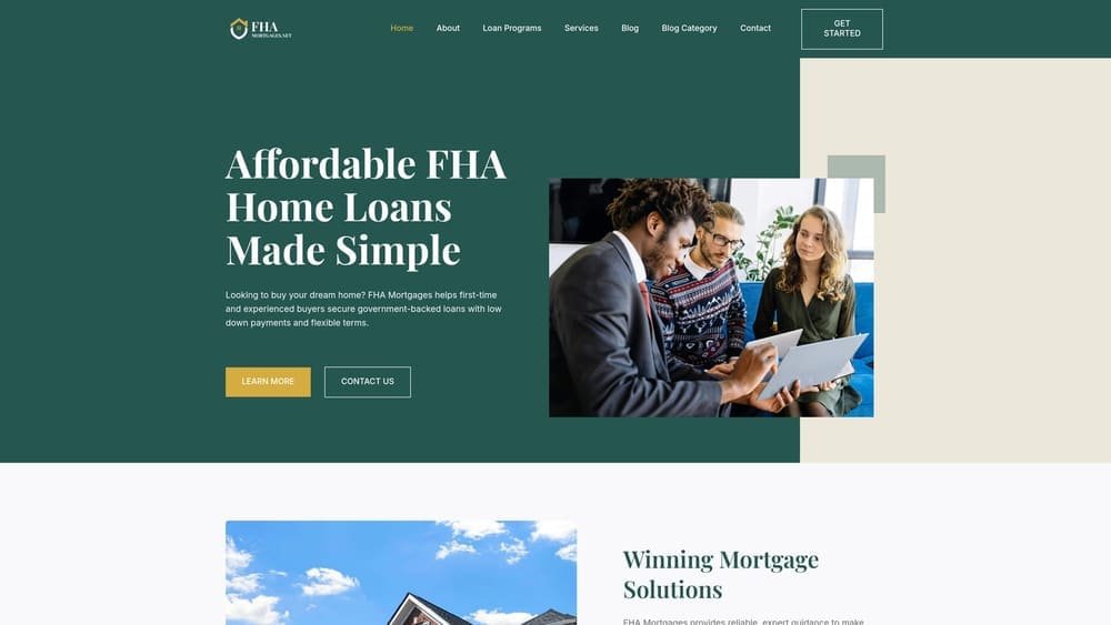 Screenshot of Coast2Coast Mortgage LLC website